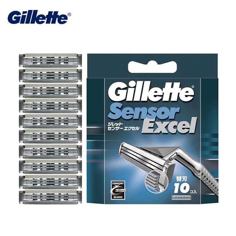 A A Gillette Excel Refill Blades For Sensor Razor Close Shave Men's ...