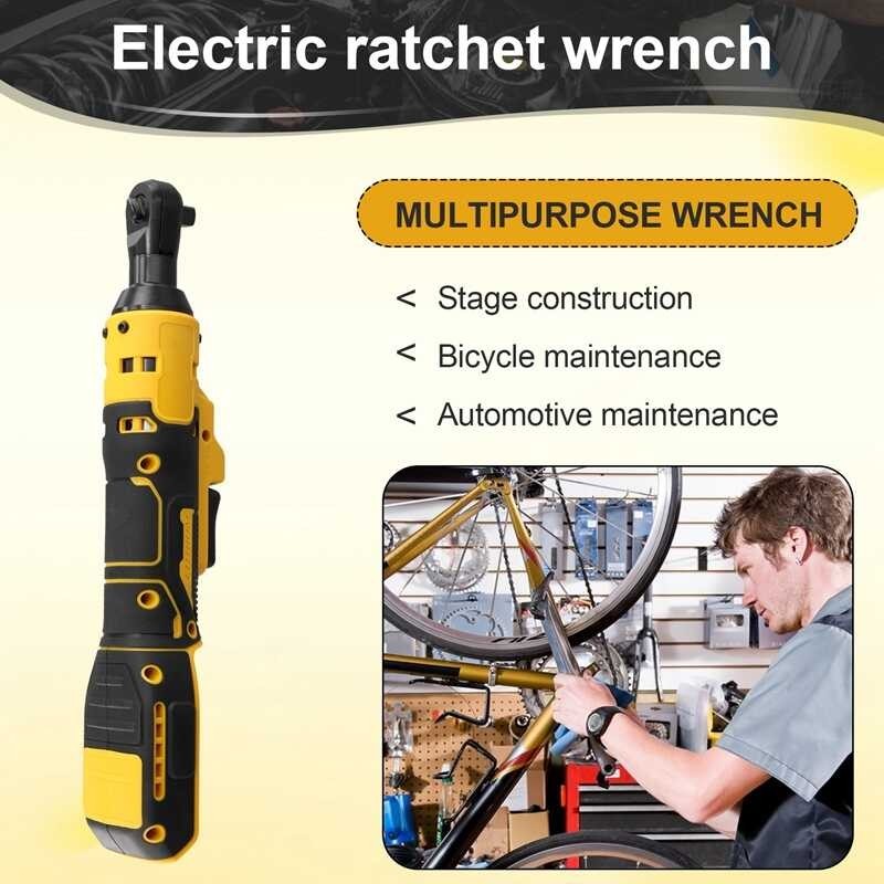 Ratchet Wrench Electric 220N. M Cordless Driver 3/8Inch Impact Removal ...