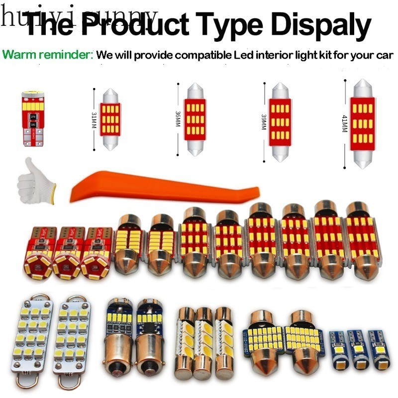 HYS Super Bright LED Interior Light Kit For Toyota Vios 2023 Car Bulbs