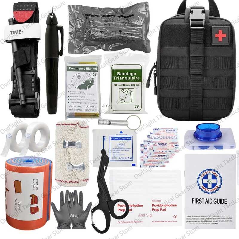 Survival First Aid Kit Survival Military Full Set Molle Outdoor Gear ...