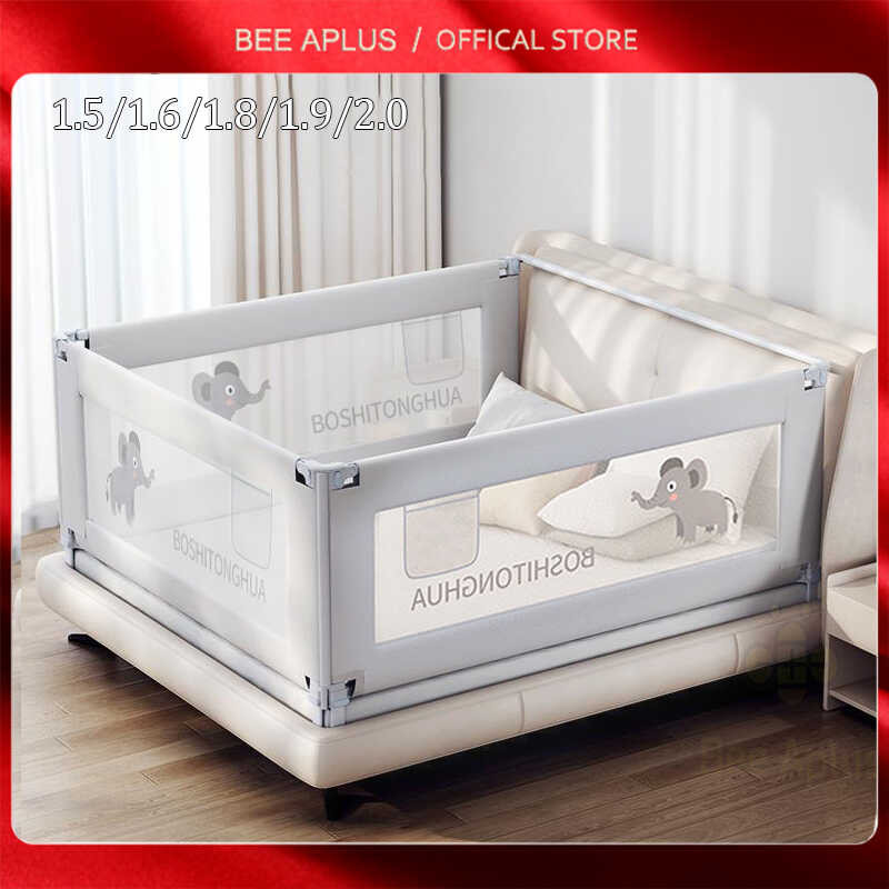 Slide BEE APLUS Down Baby Bed Fence Rail Guard For Babies Kids Safety ...