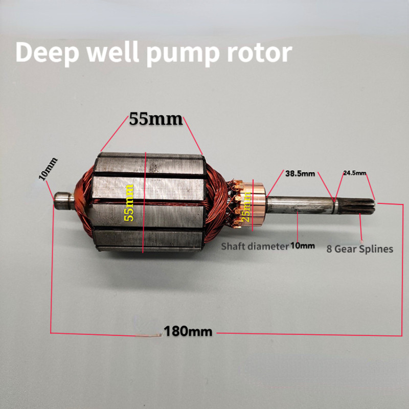 48-60V Water Rotor For Submersible Plastic Impeller DC Deep Well Pump ...