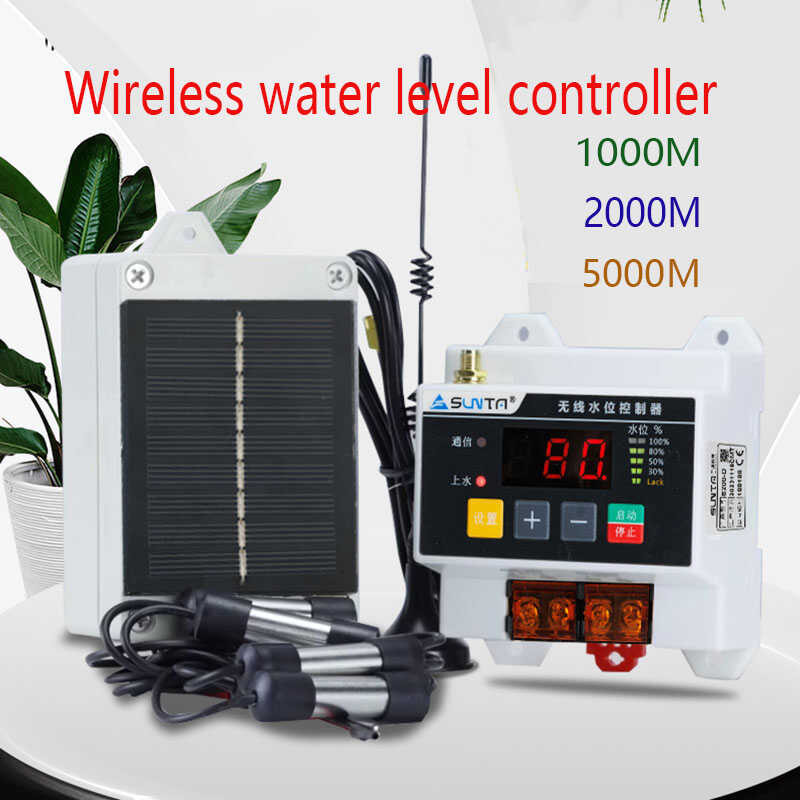 Wireless Controller Pump Water Tower 220V 5000M Liquid Level Remote ...