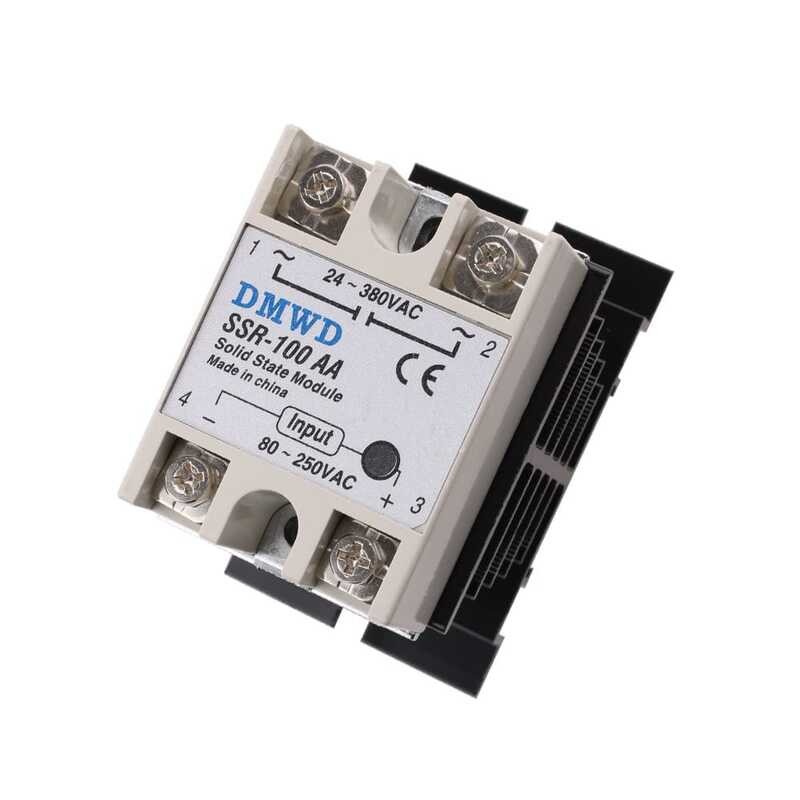 State SSR-100AA Solid Relay to (Input 80-250V AC Output 24-380V AC ...