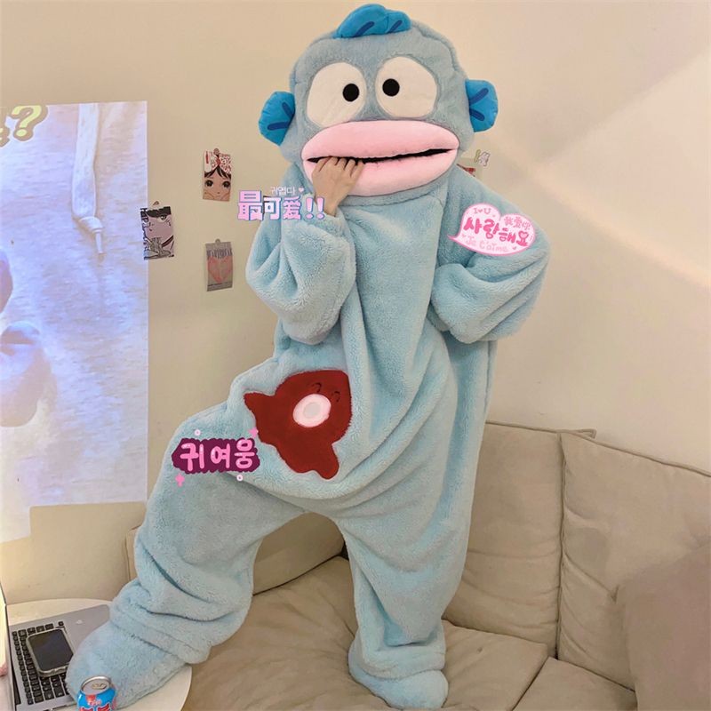 Ugly Fish Hanton Cute And Funny One-piece Couple Pajamas For Men And ...