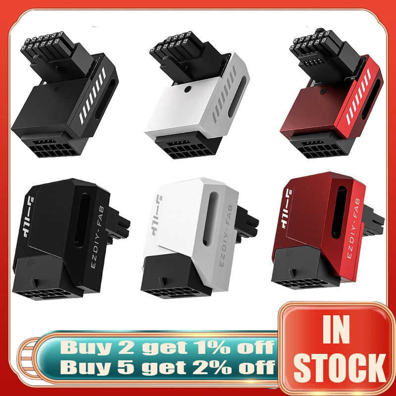 16pin 90 12V Degree Angled Turning Connector Power Adapter 12VHPWR GPU ...