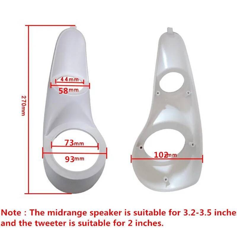 KEY I BUY 1 Pair Car Audio A Pillar Modified Gasket Three-way Mold ...