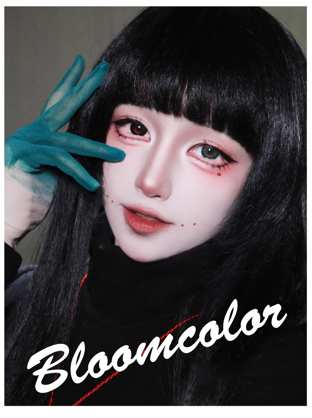 1pair Alien Stage Anime Weird Green Cosplay Color Contact Lenses Ivan ...