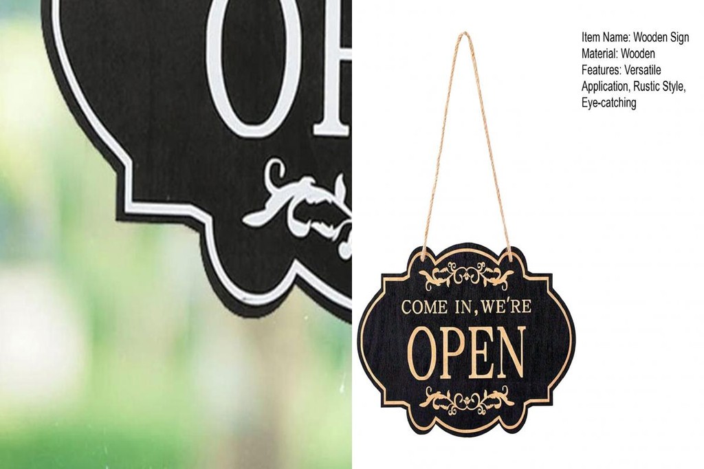 [In Stock] Traditional Wooden Storefront Sign Large Wooden Sign Vintage ...
