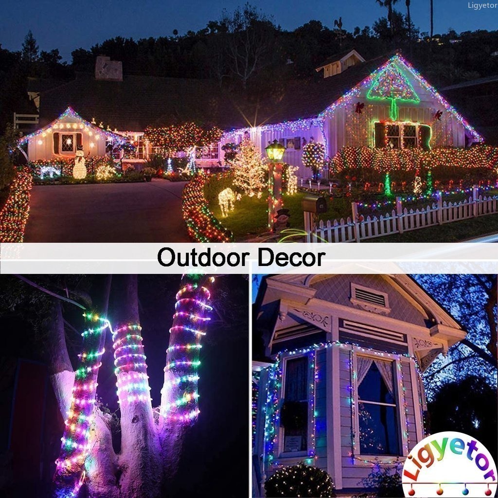 103M/52M/42M/32M/22M/12M/7M Waterproof Solar Raya String Lights 8 Modes ...