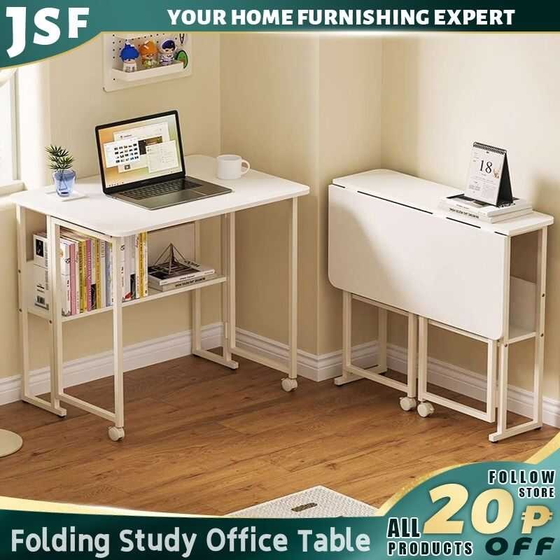 JSF Folding Table Computer Multifunctional Portable With Wheels 80/100 ...