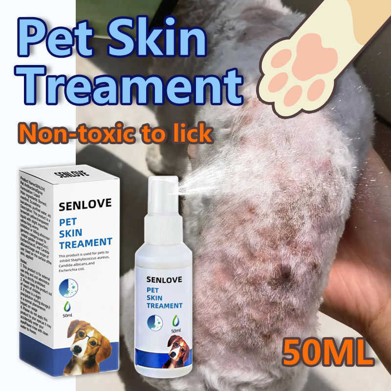 SENLOVE Ml Treatment Pet Cat Antibacterial Spray Dog Itchy Skin ...