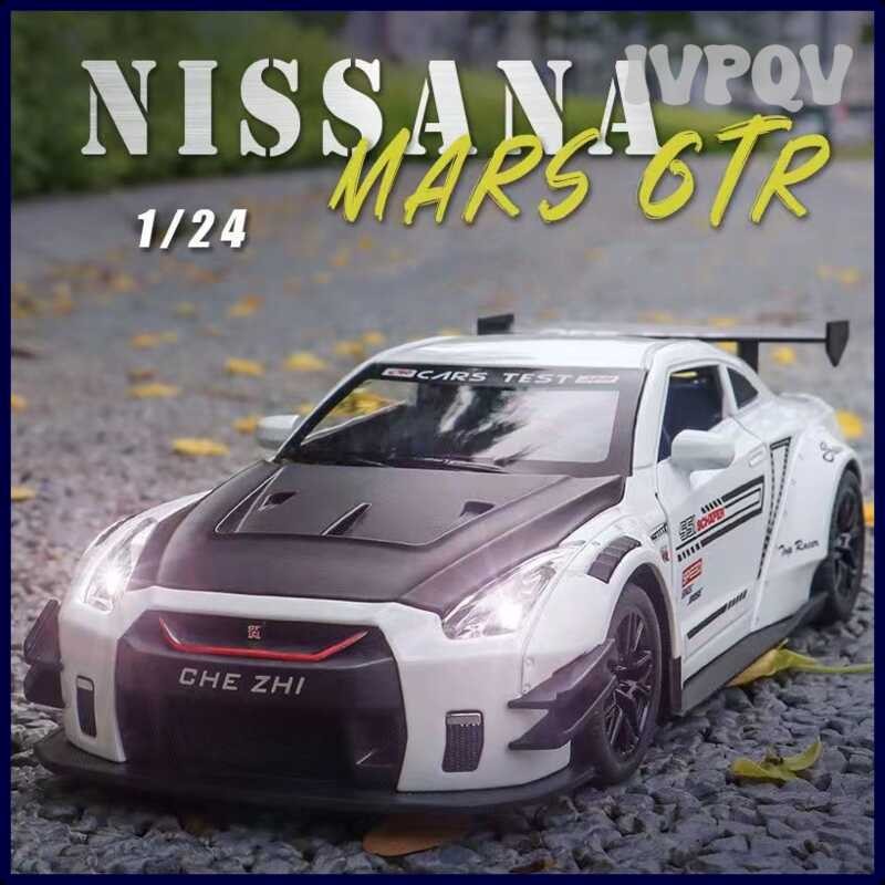 M IVPQV 1:24 Skyline Ares Nissan GTR R34 R35 Alloy Sports Diecast Metal ...
