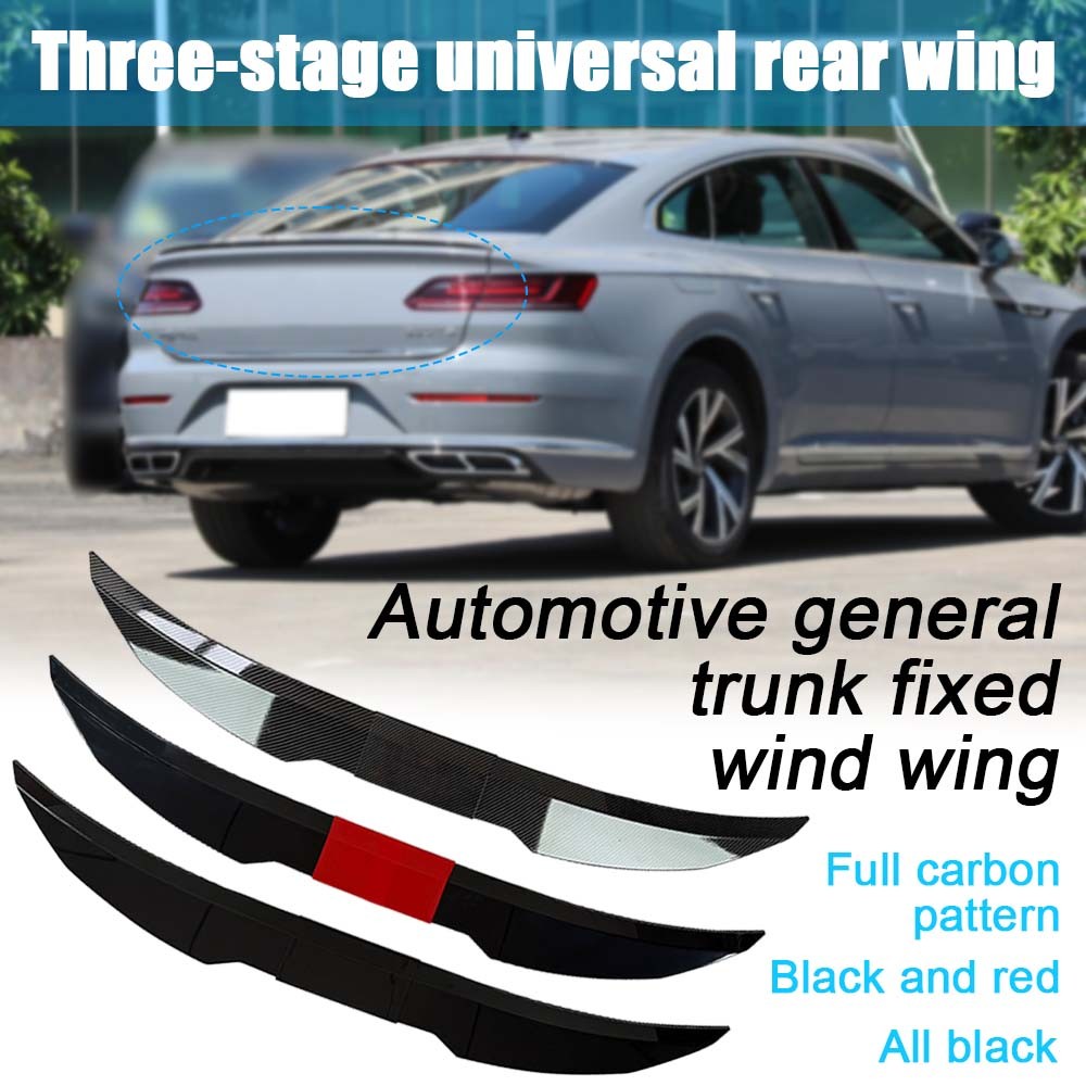 Three-section universal car trunk fixed wing modified without ...