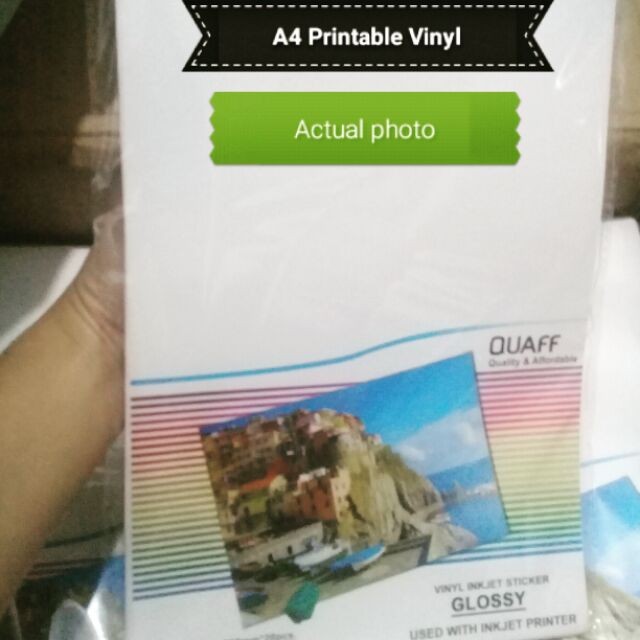 Vinyl Sticker Printable (Matte, Glossy or Transparent) | Shopee Philippines