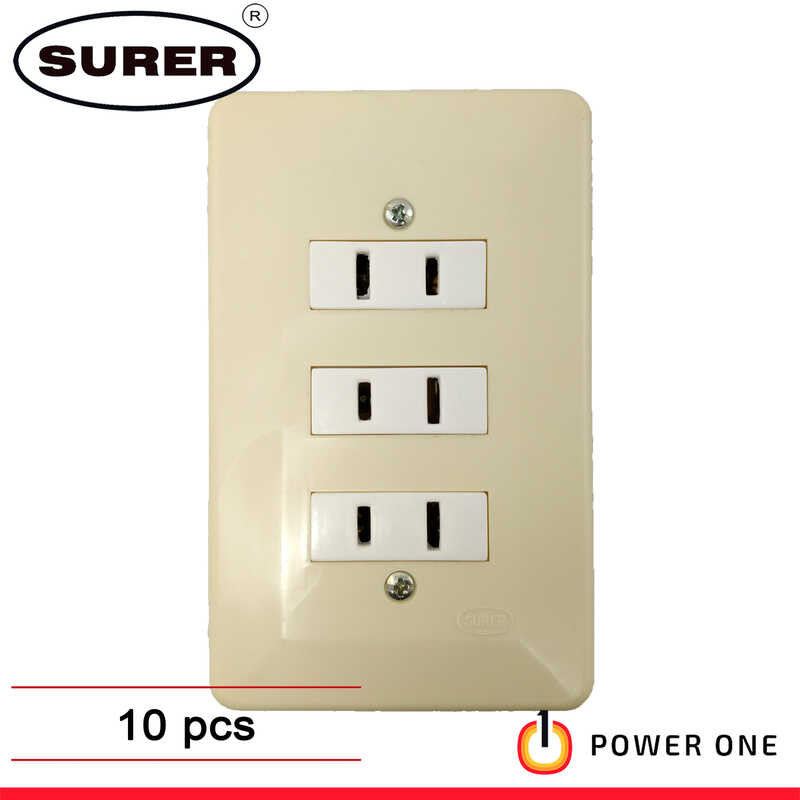LY Surer 13-106-3 GAng PArAllel Outlet, FluSH Type (Diy SerieS) [Unk ...