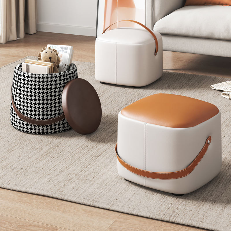 Stool Household Modern Simple Sofa Stool Pier Storage Stool Square ...