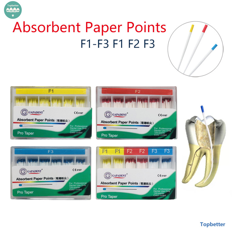 Dental Absorbent Paper Points F1-F3 F1 F2 F3 for Protaper Files 1 Box ...