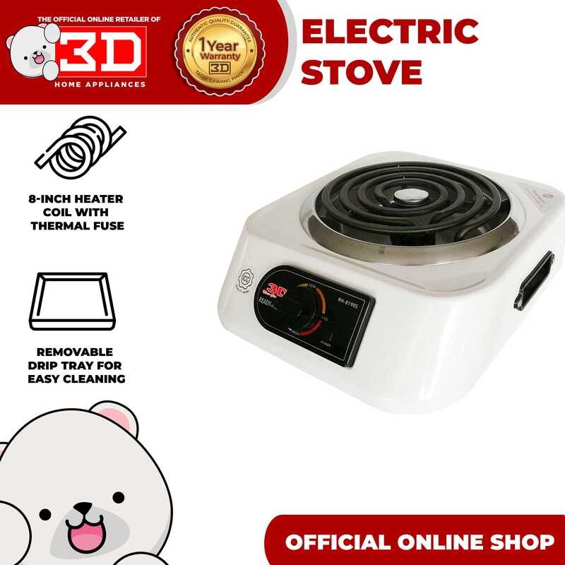 3D RH8190S Portable Electric Stove Single Burner Hot Plate COD