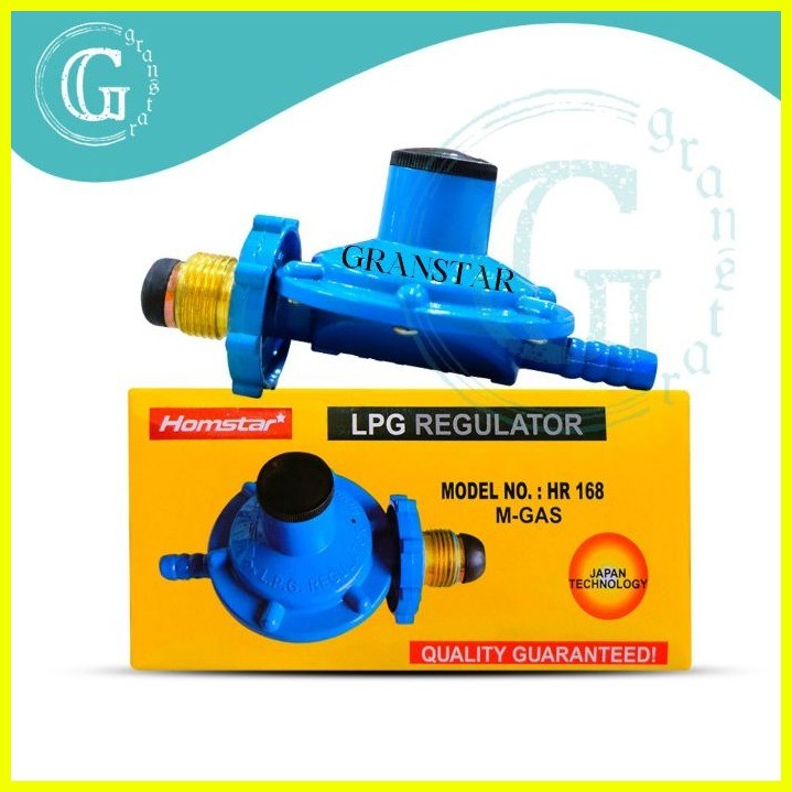 ∏ LPG Gas Stove Regulator Auto Safety Controller M-gas Big with Gauge ...