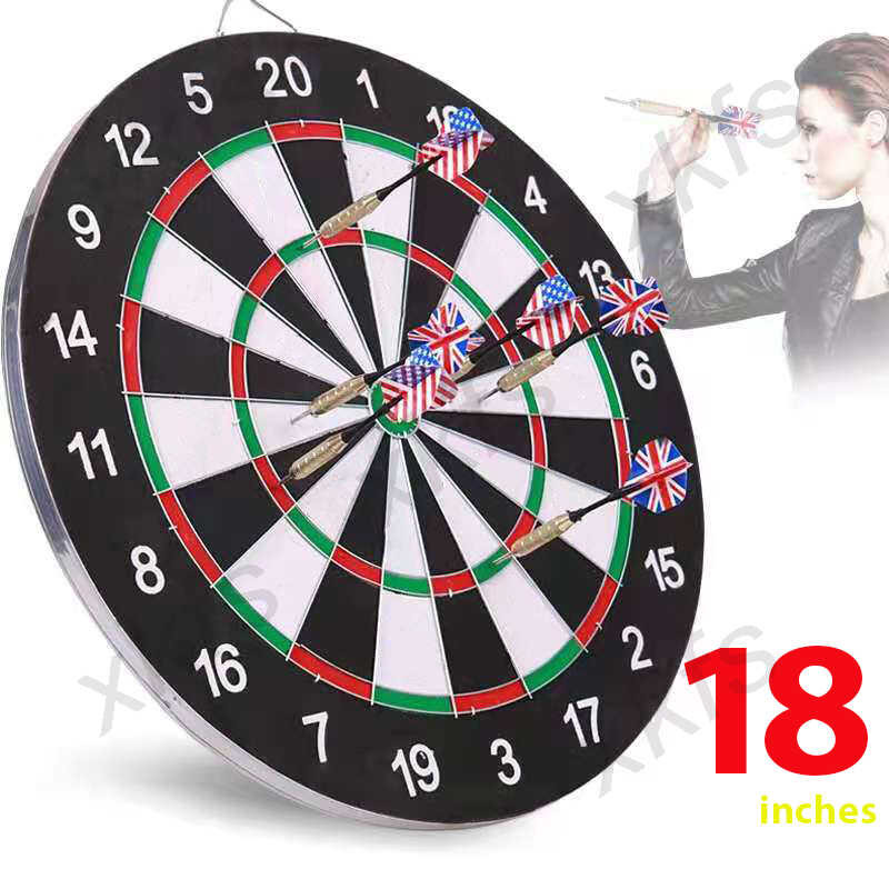 18Inch Professional cking Dartboard Doublesided Dart Board with 6pcs