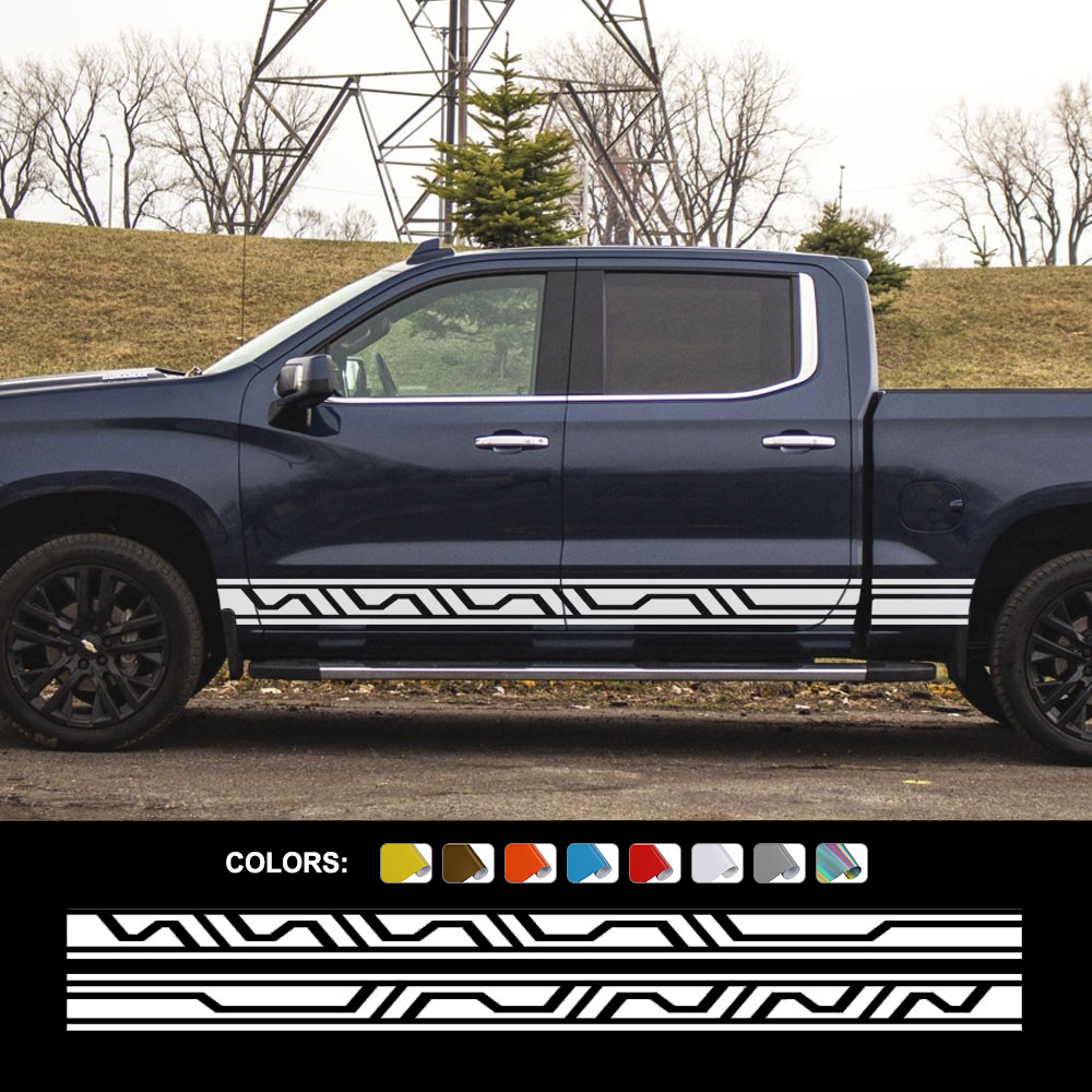 Pickup Door Side Sticker For Chevrolet Sierado Ford F150 VW Amarok ...