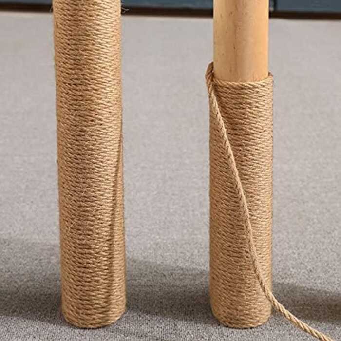 Nature Hemp Rope,1\/4inch Heavy Duty Jute Twine for Cat Tree and Tower