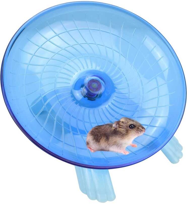 Hamster Wheel Silent Saucer Spinner\/Quiet Exercise Flying Runner for