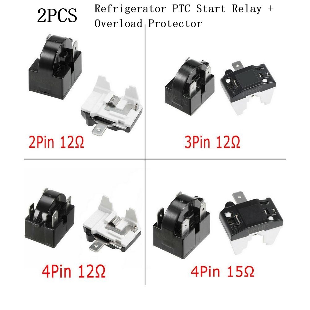 {Livedesign} Refrigerator PTC Starter Relay Replacement 2 Pins