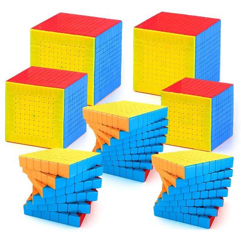 Meilong MOYU 9X9 10X10 11X11 12X12 13X13 Magic Cubes Speed Puzzle Cubes ...