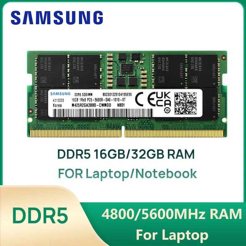 【Cod】Genuine Original Samsung Ddr5 4800 5600 Mt/S Mhz 16Gb 32Gb RAM ...