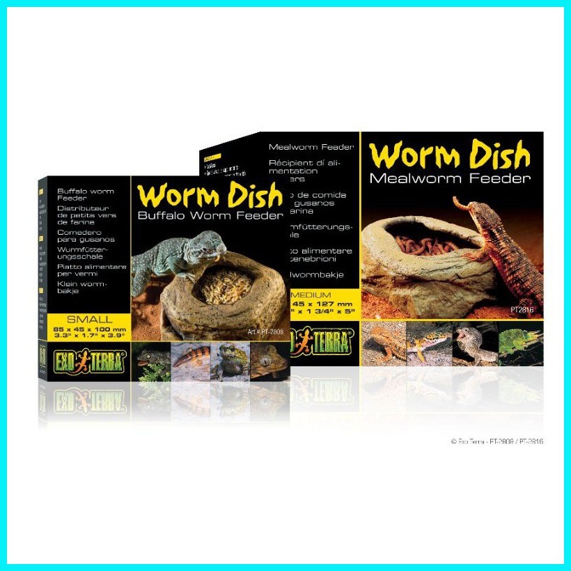 Picture of EXO TERRA REPTILE WORM DISH MEALWORM FEEDER DISH PT2808 & PT2816 ANTI ...