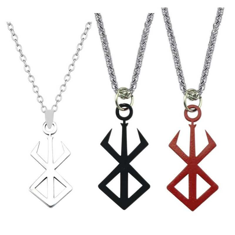 Set Di Collana E Portachiavi Berserk In Metallo Argentato – Gioielli Ispirati Alla Mitologia Norrena E Vichinga
