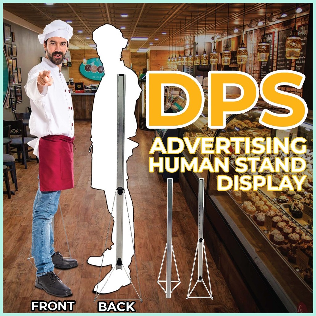 DPS Human Board Stand/ Life Size Board Standee 1.2 meters and 1.5 ...