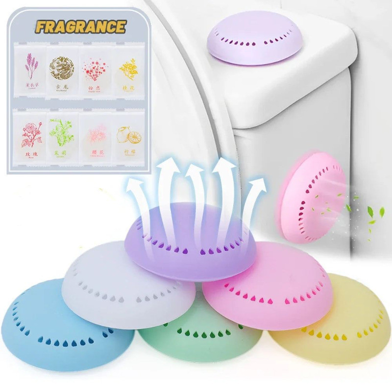 Round Solid Air Fresheners Toilet Aromatherapy Lasting Deodorization ...