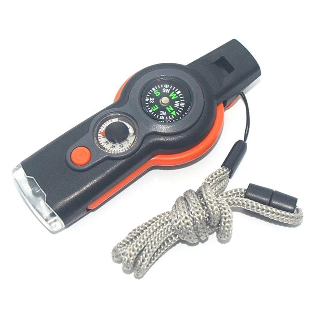 7 in 1 Military Survival Whistle Multi-function Emergency Compass ...