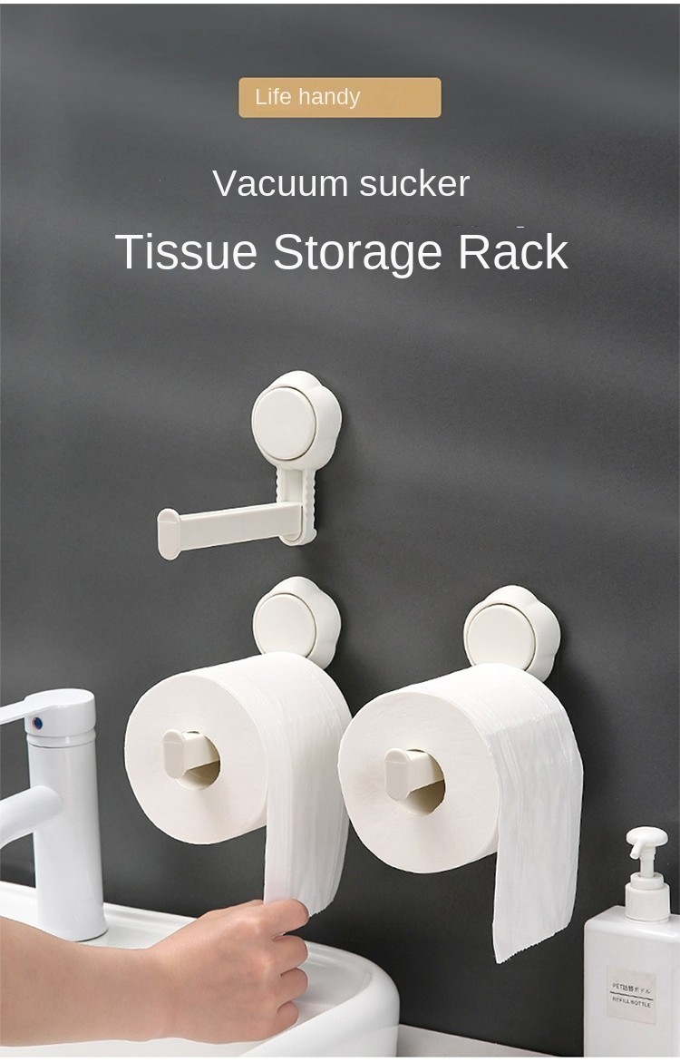 JIANJIA Suction Cup Kitchen Paper Towel Holder Toilet Paper Tissue Roll ...