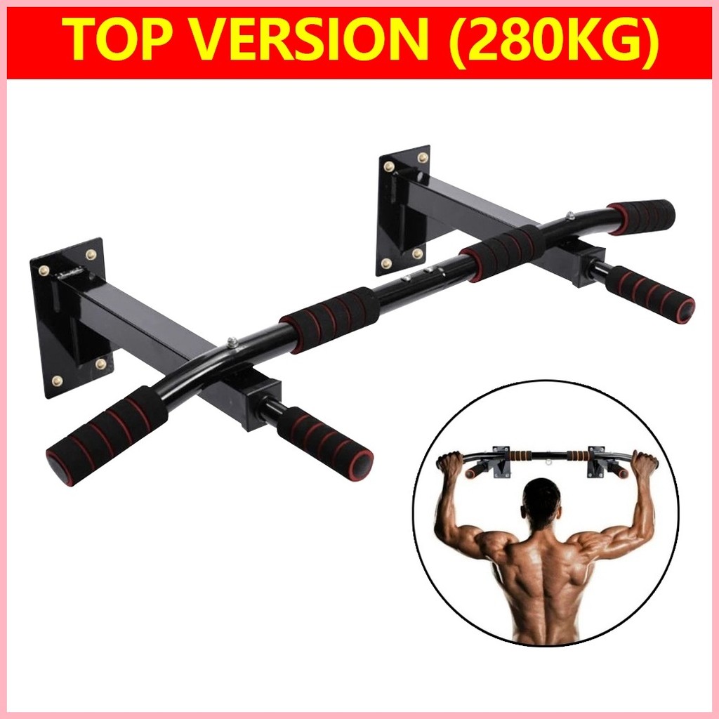 Door Wall Horizontal Bars Steel 280kg Home Gym Workout Chin push Up Pull Up Training Bar Fit Shopee Philippines