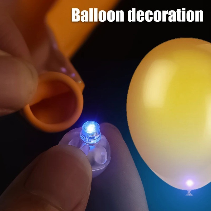 10Pcs Mini LED Round Balloon Lights / Colorful Round Tiny Lamps ...
