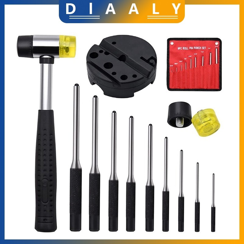 ♣ ♞Roll Pin Punch Set with Storage Pouch,Smithing Punch Removing Repair