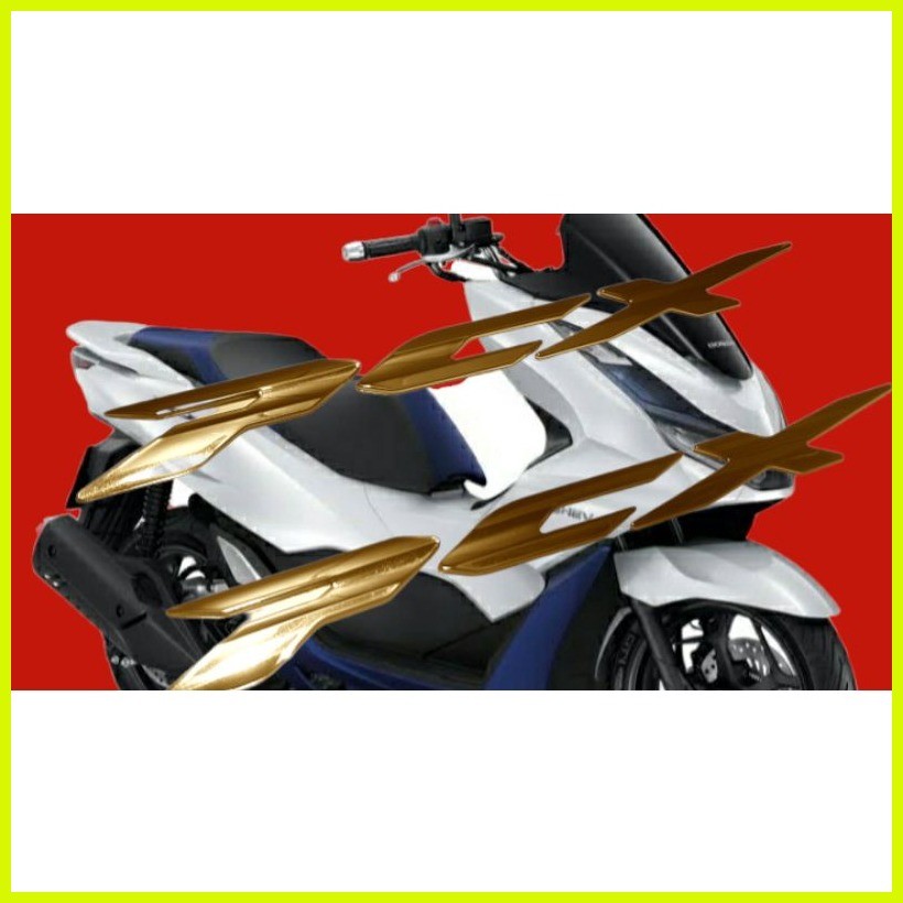 ☢ Pcx 160 gold emblem logo The Price Is Set A Pair Of 2pc Left And ...