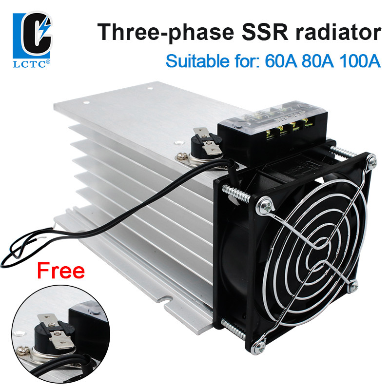 Solid State Relay Aluminum Radiator With Fan Temperature Switch ...