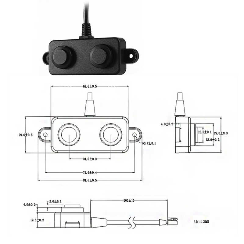 Sensor Module Ultrasonic Probe for Distance Water Level w Measurement ...