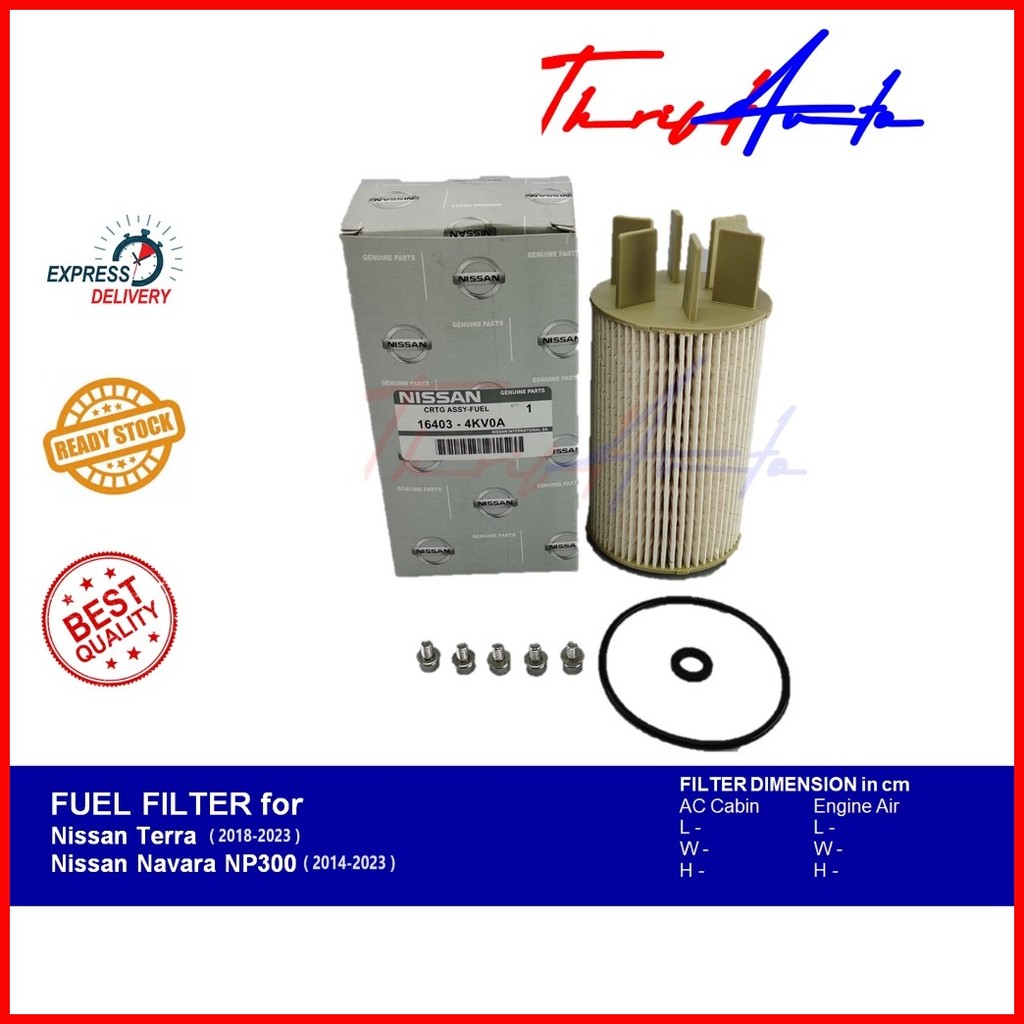 ∈ Fuel Filter for Nissan Terra (2018 2023) and Nissan Navara NP300
