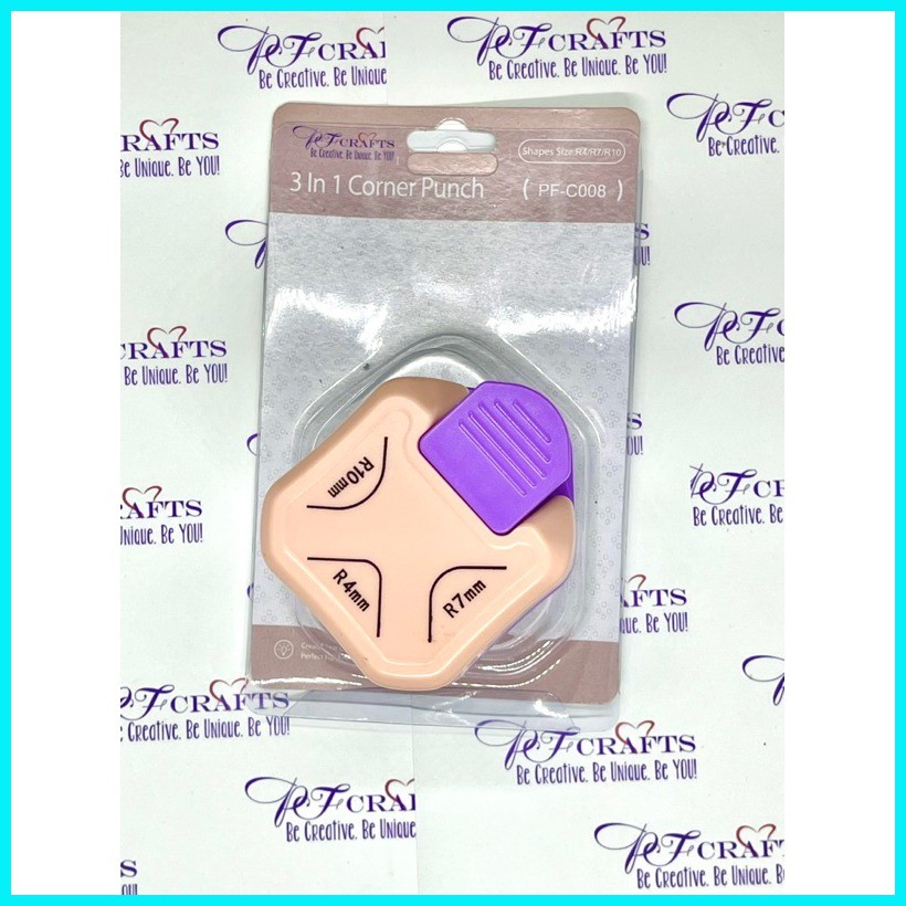 PF Crafts 3in1 corner punch for invitations, cards and other paper ...
