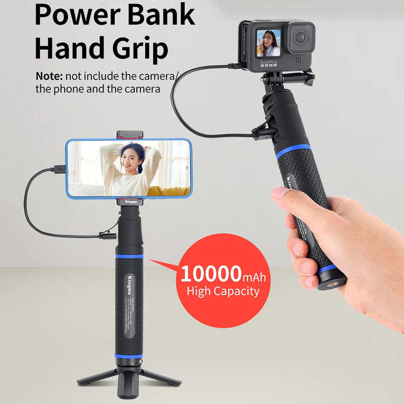 KingMa 10000mAh Mobile Supply Charging Selfie Stick para sa GoPro Hero ...
