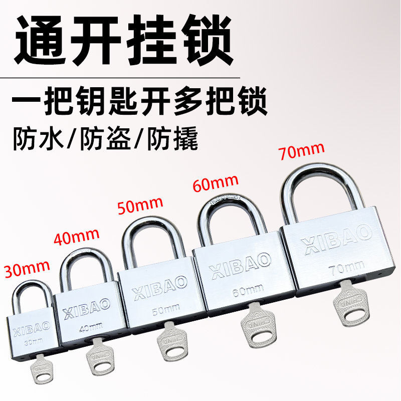 Unlock Padlock Universal Lock Head Uniform Concentric Lock One Key Open