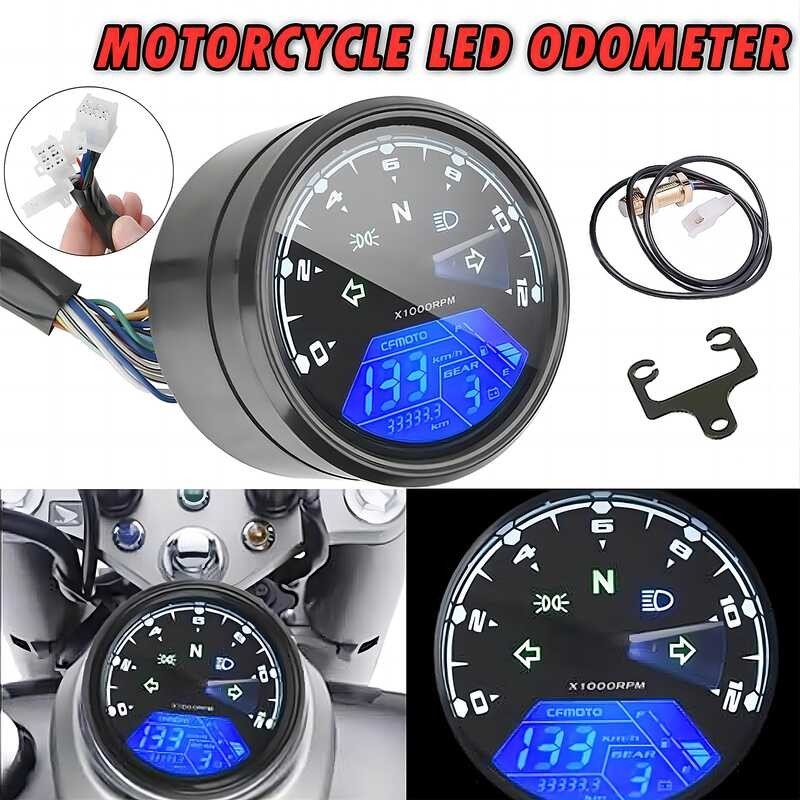 Pinph ♚ 12V Speedometer Tachometer Fuel Gauge Panel Instrument Dial ...