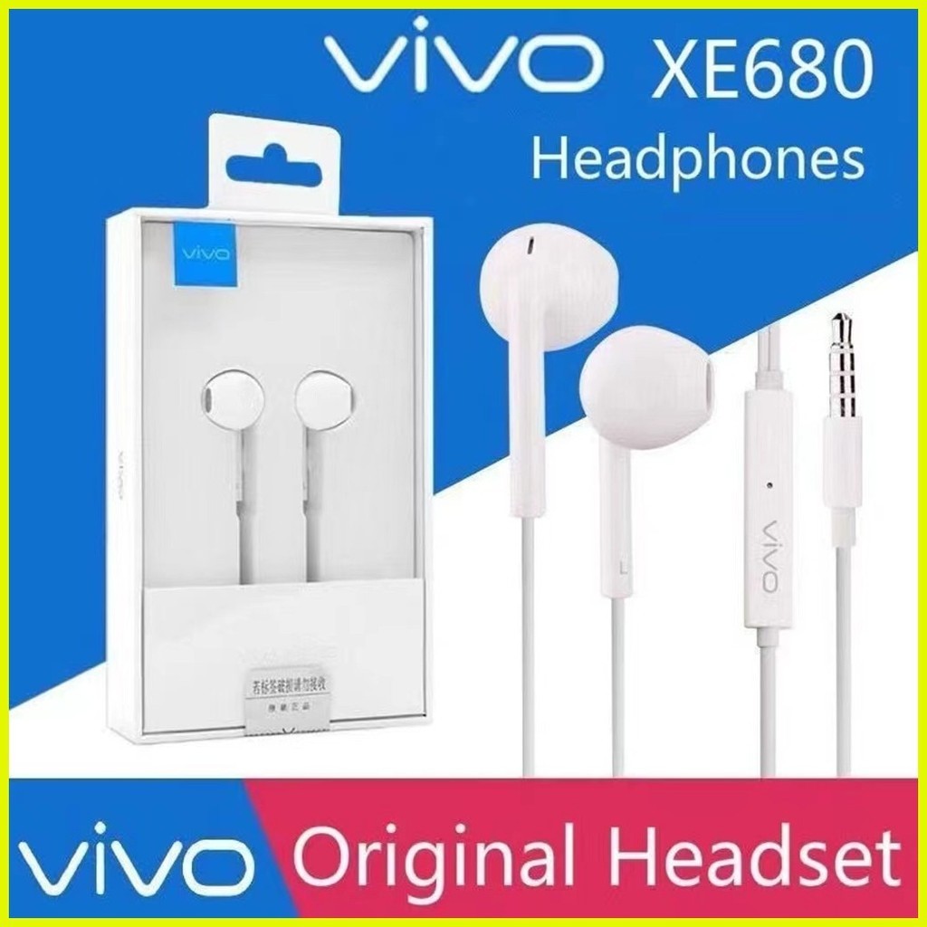 100 Original VIVO XE680 Earphones headphones Stereo Headset with microphone Shopee Philippines