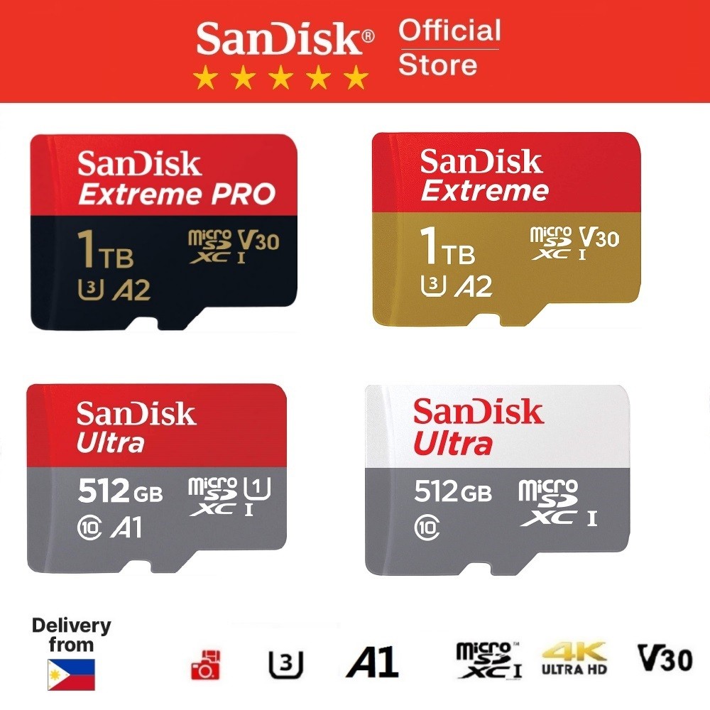 ♂ ♞,♘,♙SanDisk Memory Card 1TB 512GB 256GB 128GB Micro SD Card 64GB